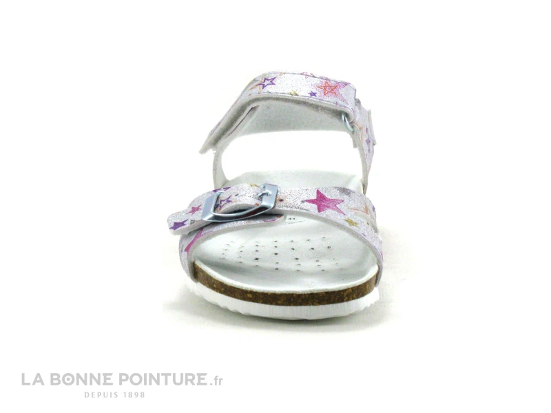 Geox ADRIEL J028MC Silver - Argent - Etoiles Multicolores Sandale Fille – Image 2