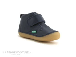Kickers SABIO Marine Fonce - Boots Velcro BEBE - 584348-10