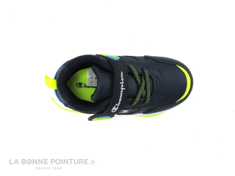 Champion WAVE B TD - Basket Leds GARCON - Bleu Marine-Turquoise-Jaune – Image 6