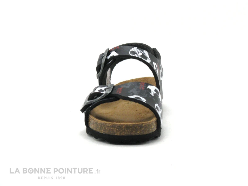 Autenti 713191 Noir Gris Blanc - Ballons Football - Sandale GARCON – Image 2