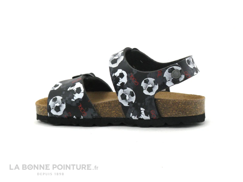 Autenti 713191 Noir Gris Blanc - Ballons Football - Sandale GARCON – Image 3