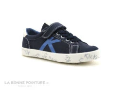 Kickers GODY Marine - Basket Toile Enfant