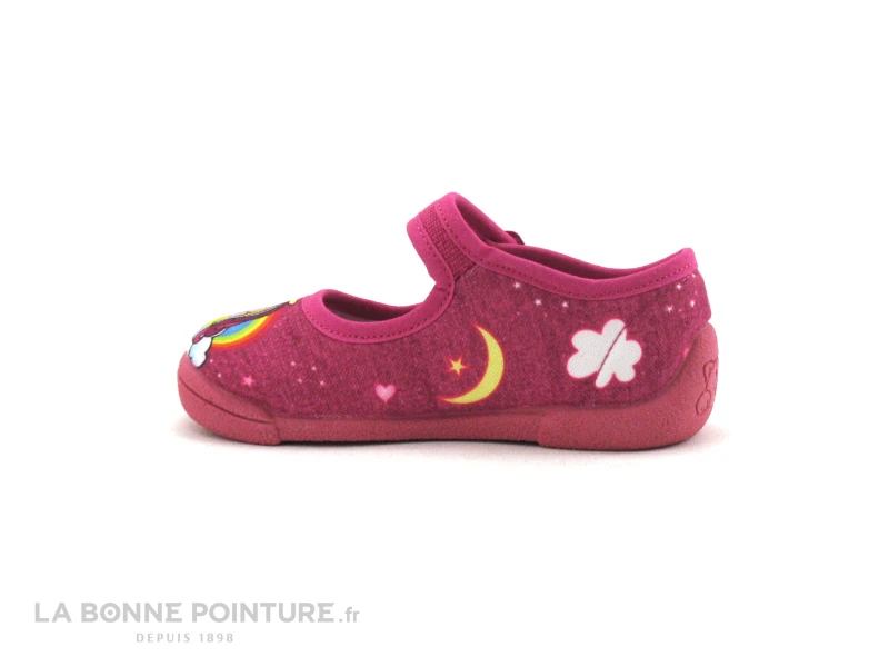 Michu Shoes 2571 Rose Fuchsia - Licorne - Chausson Ballerine Fille – Image 2