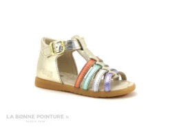 Bopy REABOU Or - Brides Multicolores - Nu-pieds Premiers Pas Fille