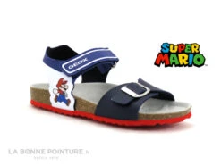 Geox Super Mario J258LC Navy Royal - Sandale Bleu Marine GARCON