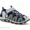 Wipop LIRADO Gris Clair - Bleu - Sandale Sport Enfant