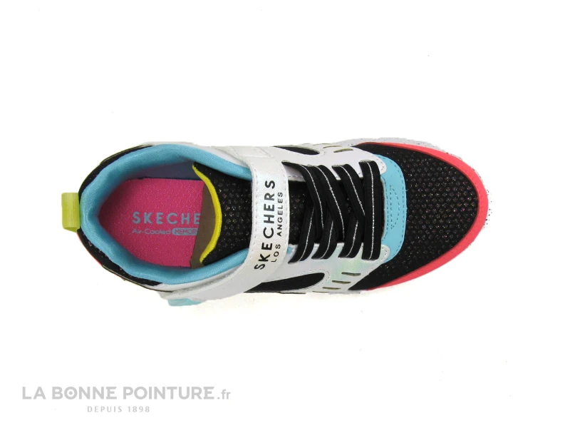 Skechers 310464L Uno Lite Gen Chill - Noir Blanc Multi - Basket Mode Fille – Image 4
