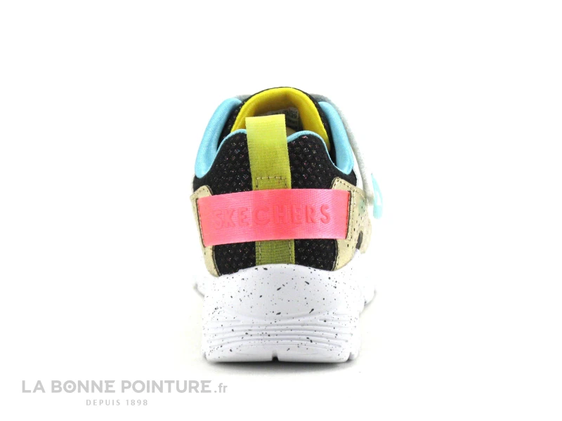 Skechers 310464L Uno Lite Gen Chill - Noir Blanc Multi - Basket Mode Fille – Image 3