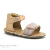 Minibel VIOLETTE Peach - Sandale Premiers Pas Fille Semelle Souple