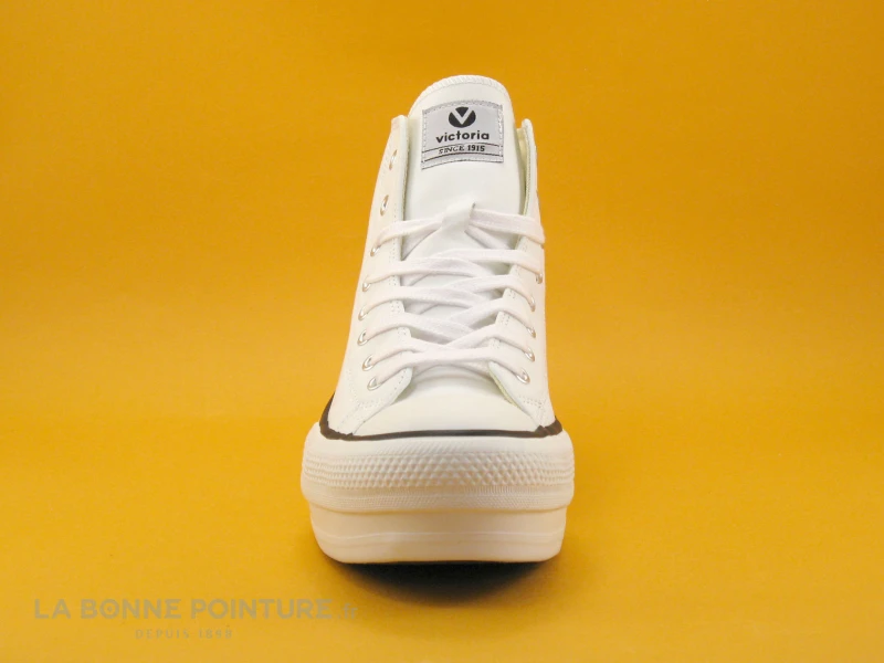 Victoria 061107 Blanco - Basket Montante Plateforme Blanche – Image 2