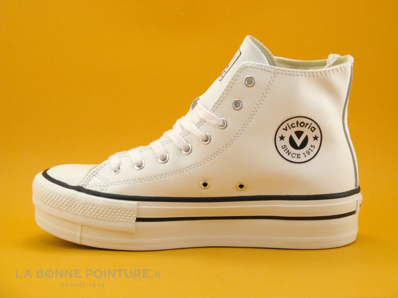 Victoria 061107 Blanco - Basket Montante Plateforme Blanche – Image 3