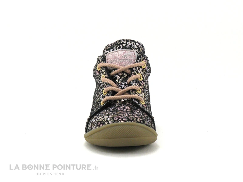 Bellamy BALIKA Fleurs Roses - Lacet Rose - Chaussure Montante BEBE – Image 2