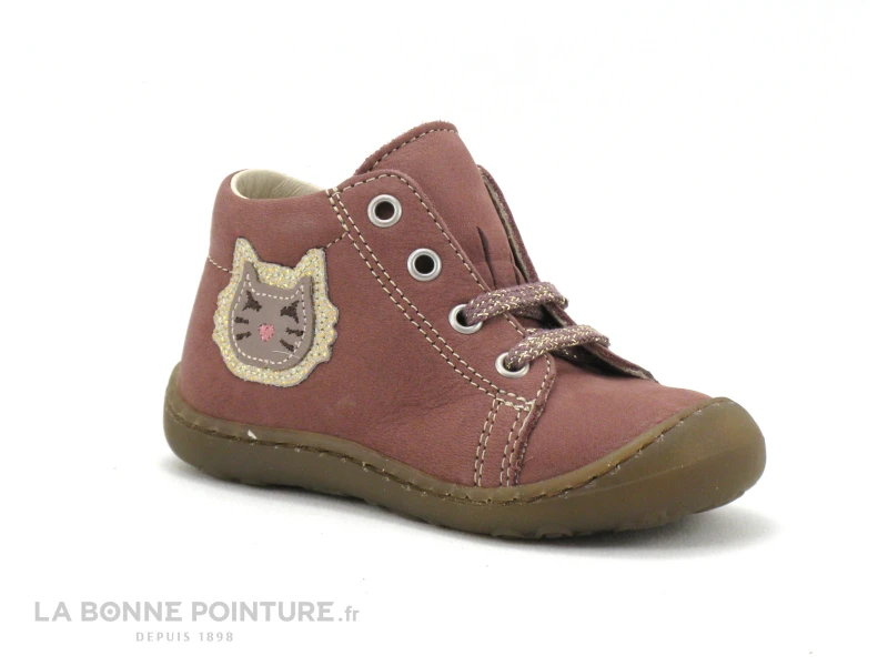 Bopy JUDY Rose - Chat - Chaussure Montante Premiers Pas Fille