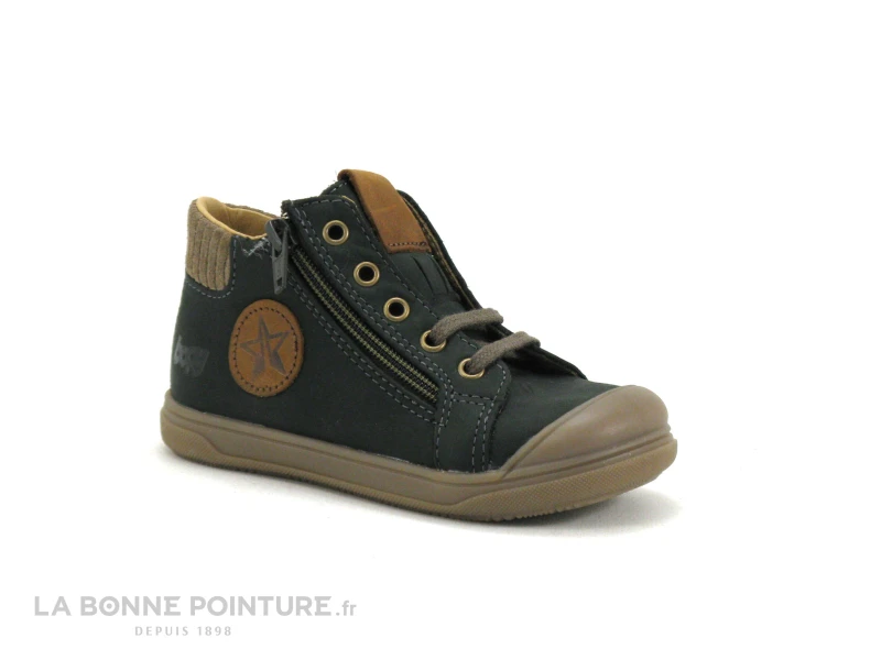 Bopy RELVET Vert - Chaussure Montante GARCON Verte – Image 5