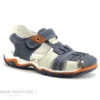 Bopy EPAUL Bleu Marine - Orange - Nu-pieds GARCON