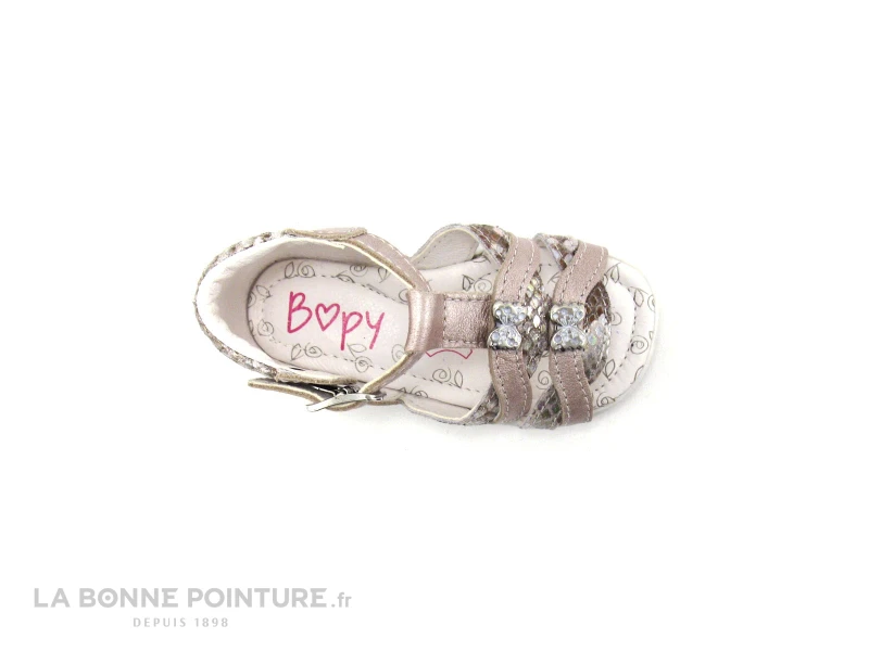 Bopy BACALA Vieux Rose Nu-pieds Fille BEBE – Image 6