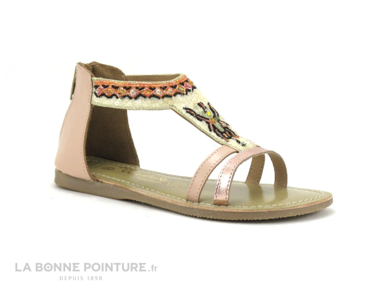 Wipop IDOBA Rose - Perles - Sandale Fille Avec Zip – Image 4