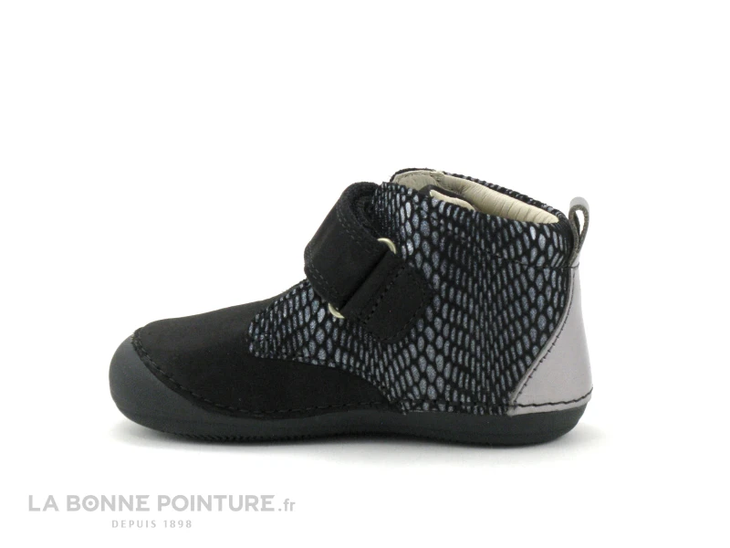 Kickers SABIO Noir Argent Imprime - 979020 - Bottine Fille – Image 3