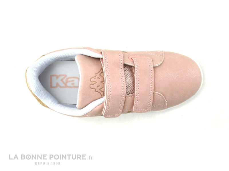 Kappa LOGO ALPHA - Pink Metallic 311CFW - Basket Fille Rose - Velcros – Image 4