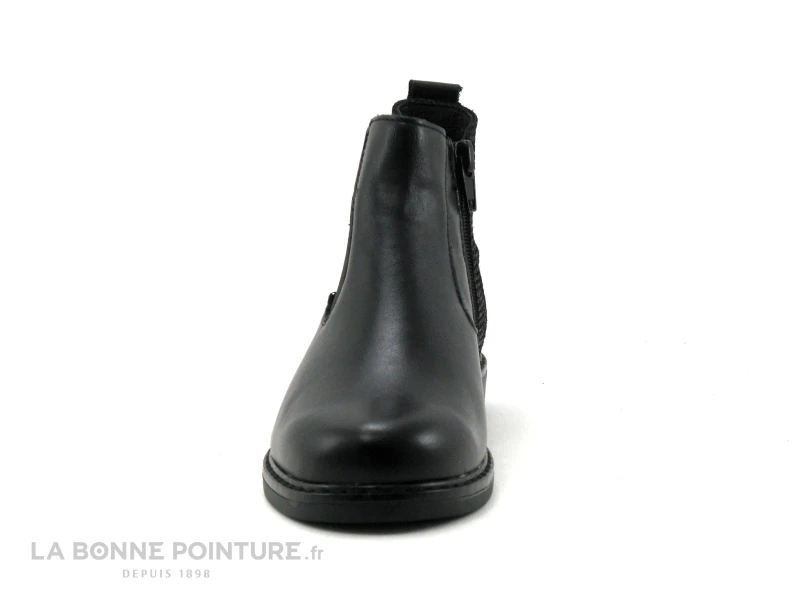 Bopy SELISOU Noir - Boots Chelsea Fille - Femme - Elastique Et Zip – Image 2