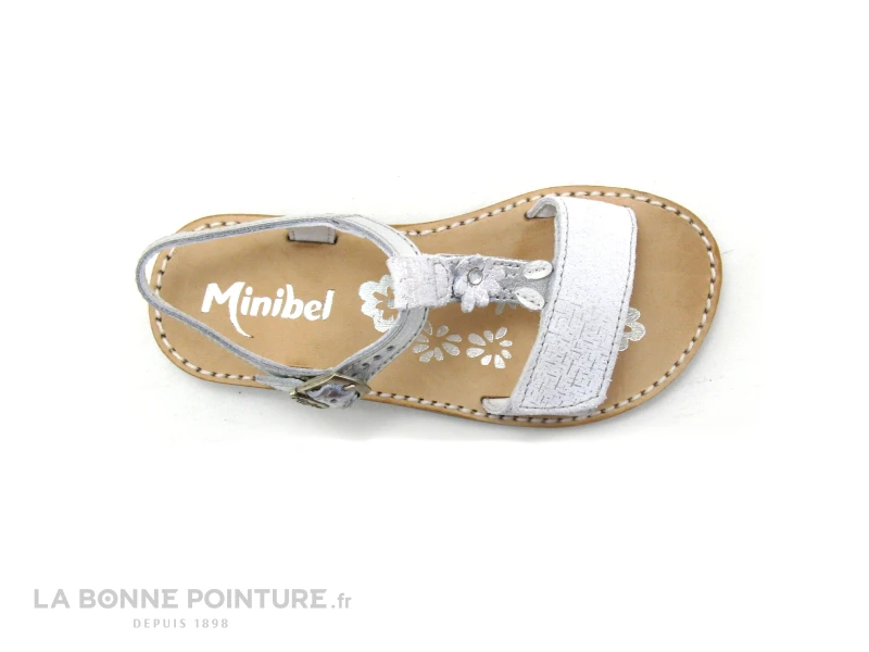 Minibel PAPEETE 1M132334G-190 Argent - Nu-pieds Fille – Image 6