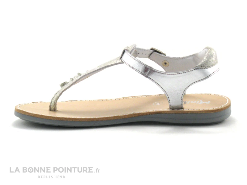 Minibel PASSY 1M132735F 245 Metal Argent - Sandale Fille – Image 3