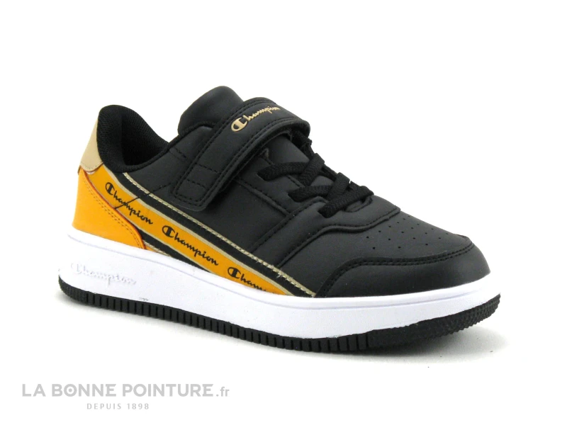 Champion ALTER LOW S32428 - Noir Jaune Beige - Sneakers GARCON – Image 5