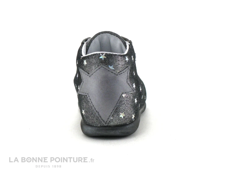 Bopy ZENUI Gris - Etoiles - Chaussure Montante BEBE Fille – Image 4