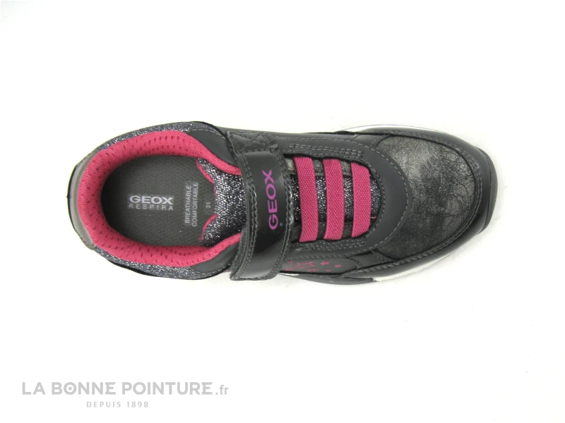 Geox JOCKER PLUS J04AUA Gris - Rose Fuchsia - Basket Fille – Image 6