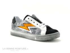 Bopy SECLAIR Noir Blanc Argent - Basket Basse Fille