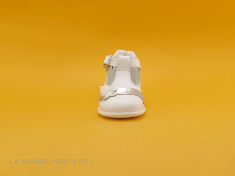 MKids MELSI Blanc - Fleur Tulle - Chaussure Montant BEBE Fille – Image 2