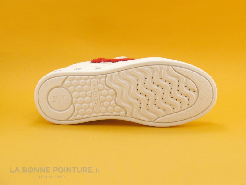 Geox SKYLIN J928WC - White Red - Love - Sneakers Fille – Image 7