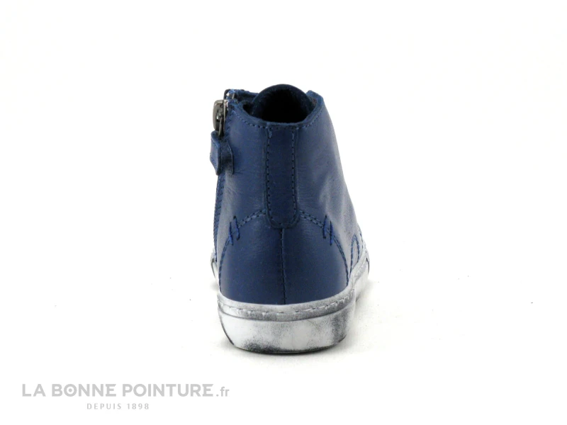Andrea Conti 201700274 Jean - Basket Montante Enfant Cuir Bleu – Image 4