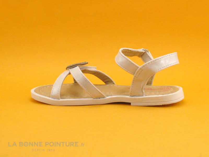 Wipop YOEUR - Blanc - Coeurs Strass - Sandale Fille – Image 2