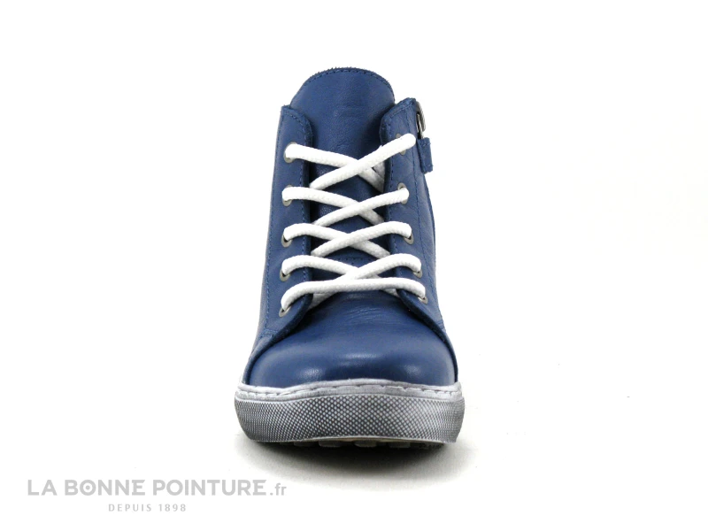 Andrea Conti 201700274 Jean - Basket Montante Enfant Cuir Bleu – Image 2