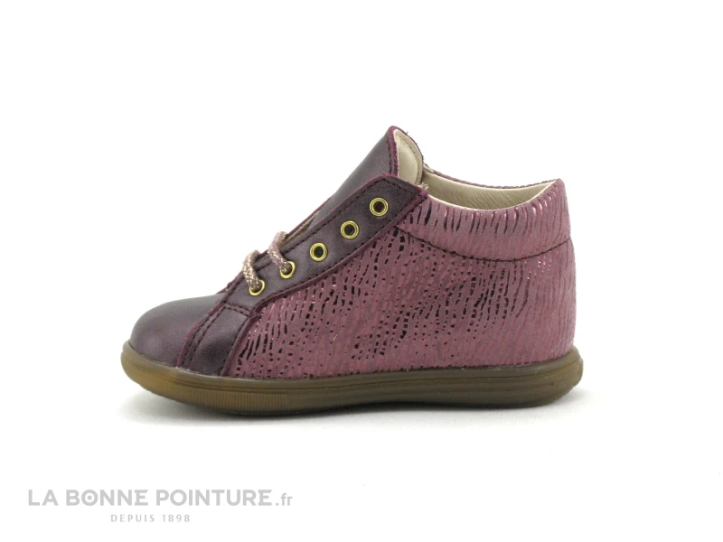 Bopy ZECHATON - Bordeaux - Chaussure Montante Fille Avec Chat – Image 3