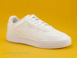 Puma CAVEN JR 382056-01 White - Basket Basse Blanche