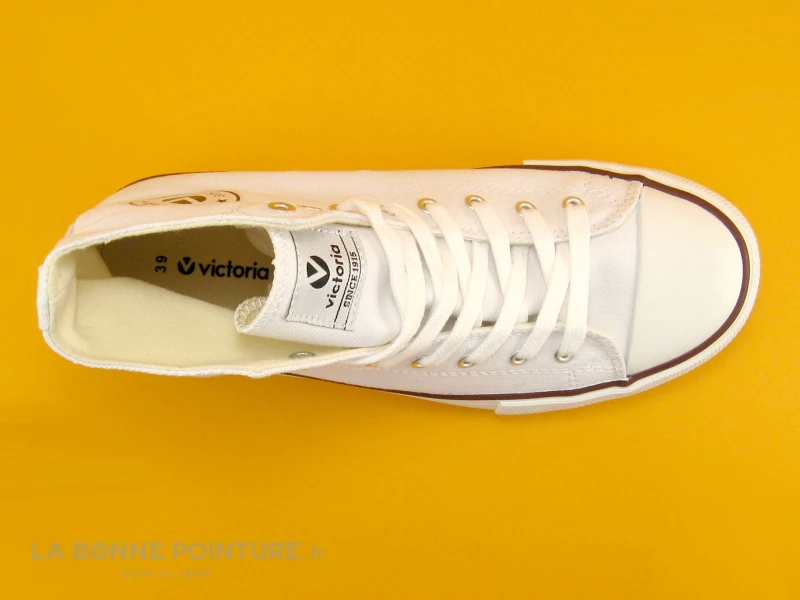 Victoria 06500 Blanc - Tennis Montante Toile Femme – Image 6
