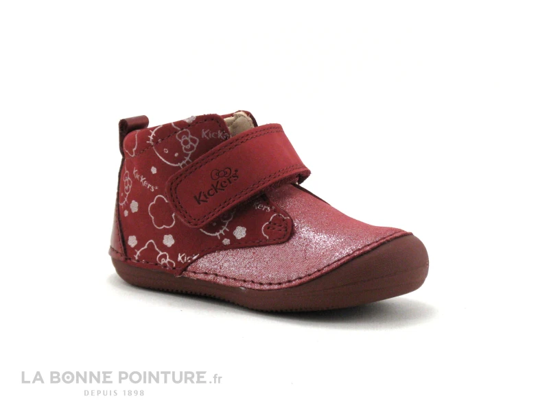 Kickers SABIO Bordeaux Argent - 879022 - Chaussure BEBE Fille – Image 5