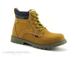 Wipop WELKOR Camel - Haut Jean Bleu - Bottillon GARCON