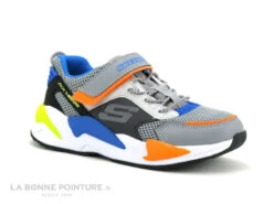 Skechers 403742L Ultrasurge - Turquoise Gris Orange - Basket GARCON