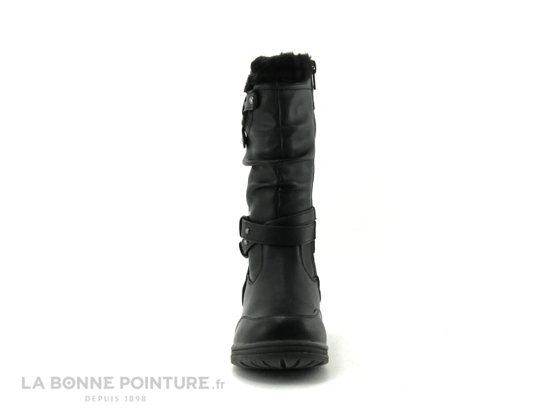 Wipop Dyna Noir-Boots Fille Fourrees Zip – Image 2