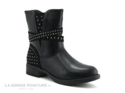 Wipop Dairy Noir-boots Fille Zippees