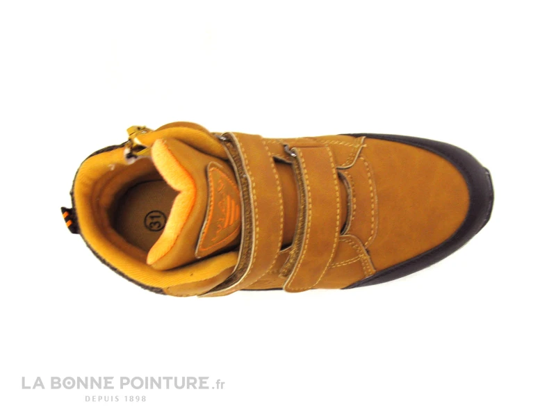 Wipop LAPAK Cognac - Baskets Garçon Scratch Et Zip – Image 6