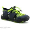 Geox KYLE J92E1B - Lime - Bleu - Nu-pieds GARCON