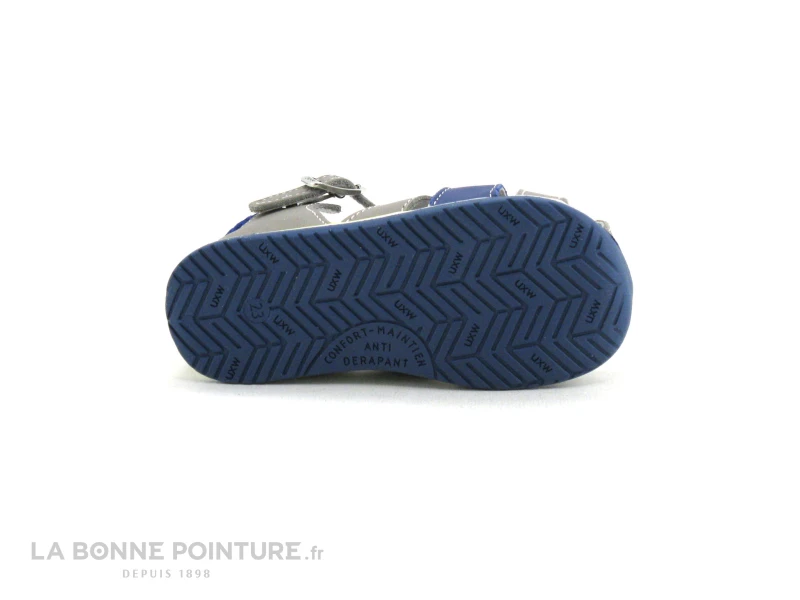 Bopy ZINO Gris - Bleu - Nu-pieds BEBE GARCON – Image 7