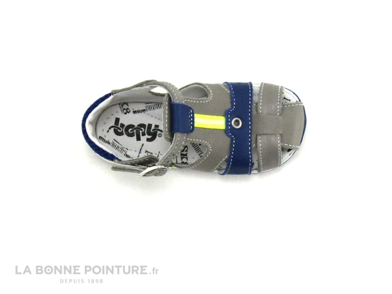 Bopy ZINO Gris - Bleu - Nu-pieds BEBE GARCON – Image 6