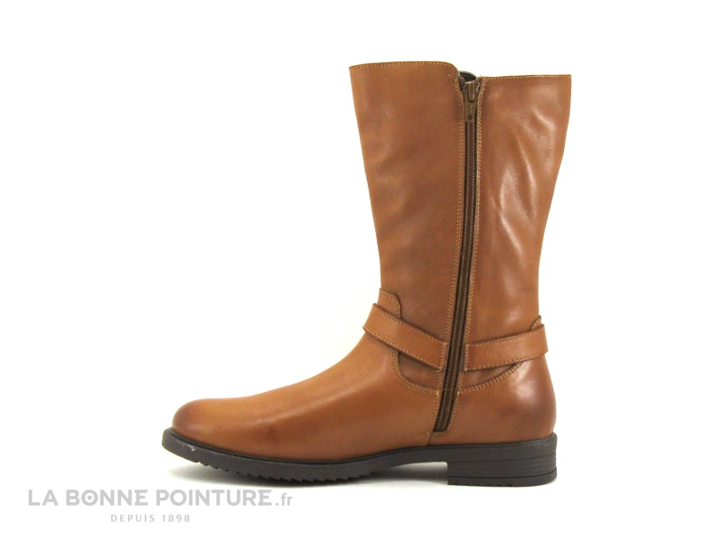 Lilybellule DALINA Caramel - Botte Fille Cuir Marron Clair – Image 3