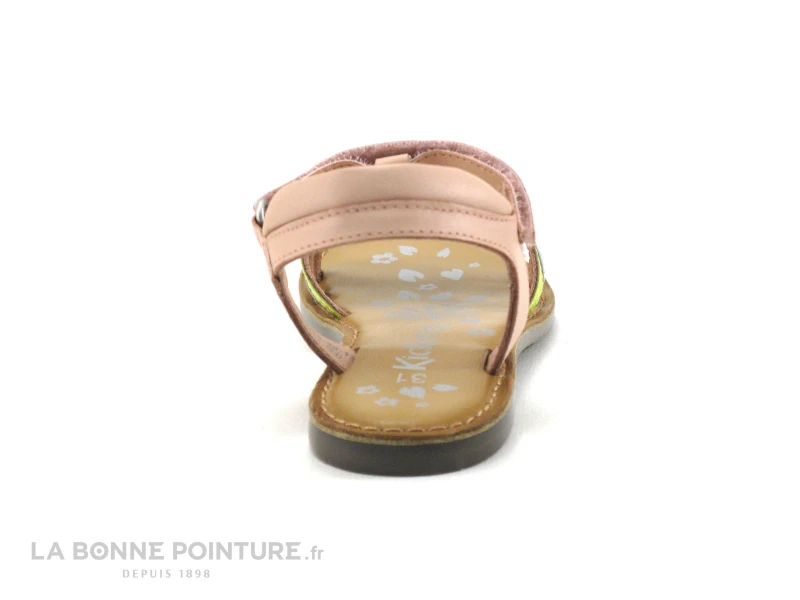 Kickers DIAMANTO Rose Jaune Vert Violet - 700969 - Sandale Fille – Image 4
