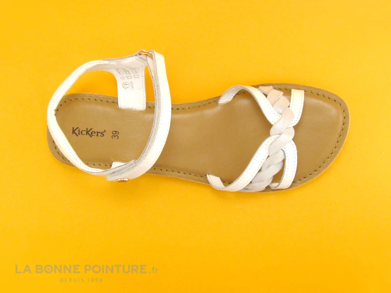 Kickers BETTY Blanc - 694790-30-3 - Nu-pieds Fille – Image 6